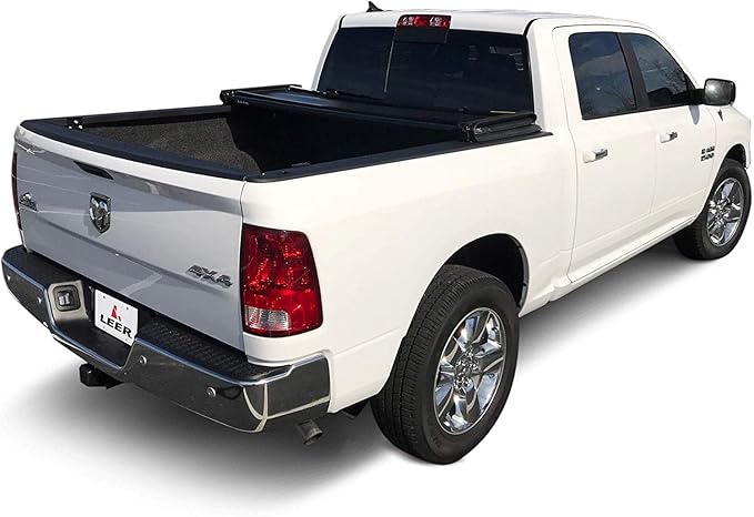 Amazon Com Leer Latitude Sc Fits 2009 2018 Ram 2019 Ram Classic Easy Install Soft Tri Fold Truck Bed Tonneau Cover Matte Black 5 7 Ft Bed Automotive