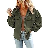 SHEWIN Jackets for Women Casual Long Sleeve Drawstring Fuzzy Sherpa Hooded Zip Up Jacket Coats With Pockets