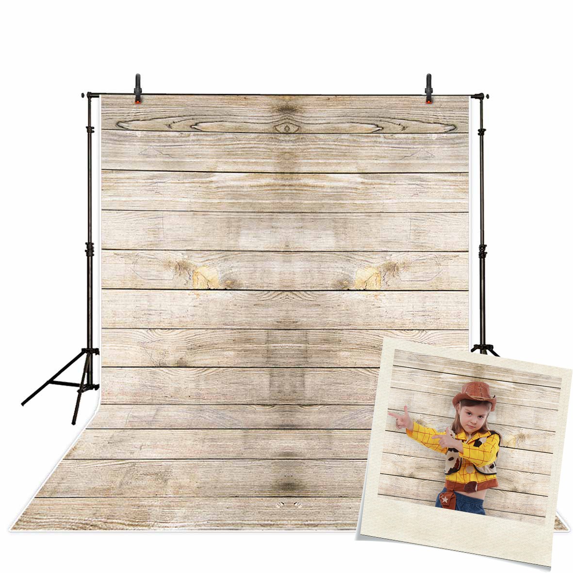 Funnytree Vinyl Wood Photography Background Backdrops Wooden Board