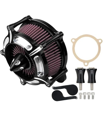 54mm Clamp-On Air Filter For Motorcycle & ATV - Fits Honda, Kawasaki, Suzuki, Yamaha