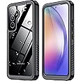 SPIDERCASE for Samsung Galaxy A54 5G Case Waterproof, [12FT Military-Grade Drop Protection] [IP68 Water Resistance] Full Body Heavy Duty Rugged Shock-Proof Case for A54 5G-Black
