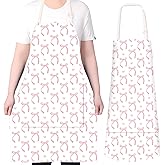 APVDSH Kitchen Apron with Two Pocket, Cooking Apron with Adjustable Neck Ties, for Kitchen Gardening Women Men