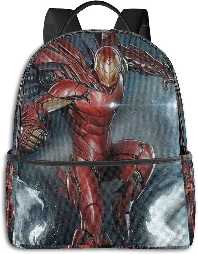 Iron Man Backpack Comfortable And Soft Student Backpack Briefcase