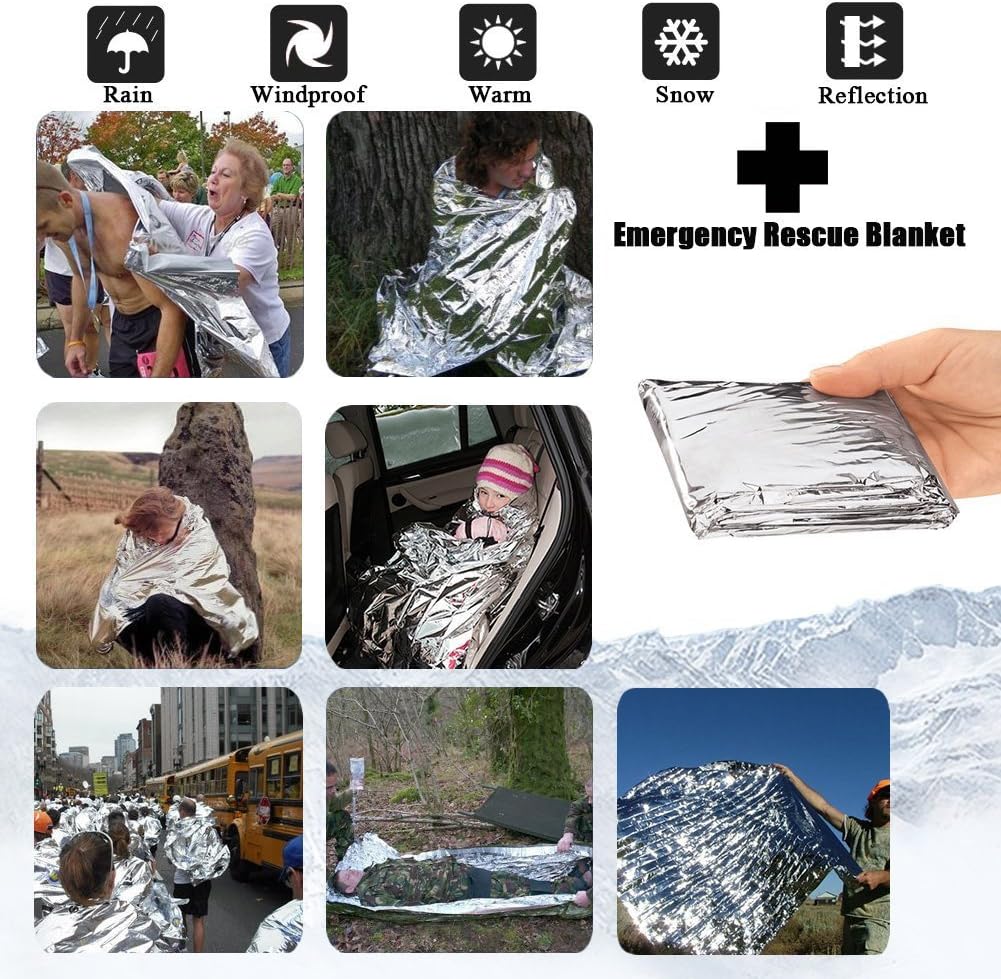 160 Piece First Aid Kit Bag Refill Kit - Includes Eyewash, Instant Cold Pack, Bandages,Emergency Blanket, Moleskin Pad,Gauze - Extra Replacement Medical Supplies for First Aid: Health & Personal Care