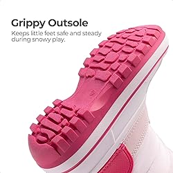 DREAM PAIRS Boys Girls Snow Boots Water-Resistant