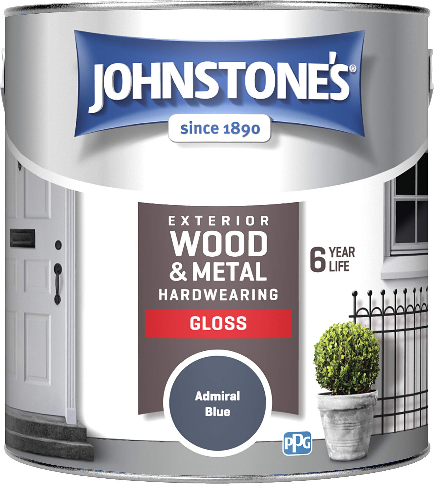 Johnstone's Exterior Hardwearing Gloss - Admiral Blue 2.5L