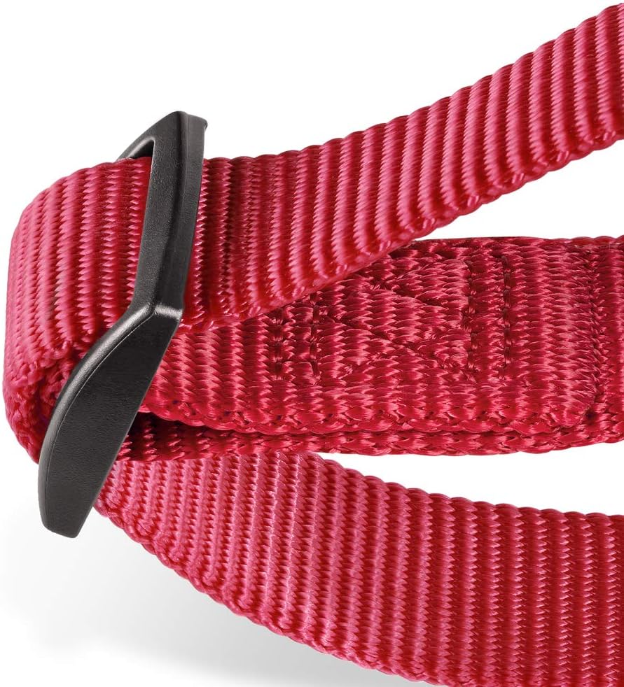 Hyhug Strong Nylon Non - Escape Martingale Dog Collar for Large Breeds Boy and Girl Dogs - Walking Training Daily Use. (Large, Red) - Image 4