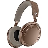 Sennheiser Momentum 4 Wireless Over-Ear Headphones - Bluetooth Headset for Clear Calls with Adaptive Noise Cancellation, Up to 60HR Playtime, Folding Design, Brown