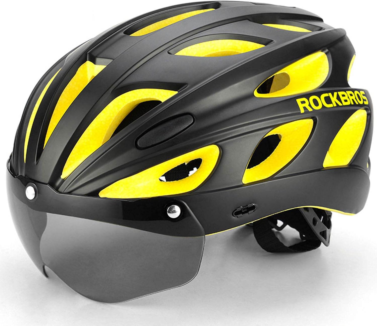Upanbike Adult Cycling Helmet With Ventilation, Adjustable Fit, Detachable Visor, Black Red