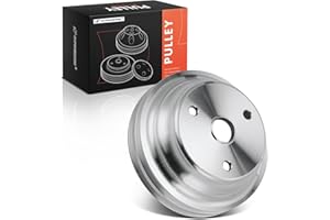 A-Premium Crankshaft Pulley with Double-Groove Machined Aluminum Compatible with 1969-1985 Chevrolet Small Block V8 262, 265,