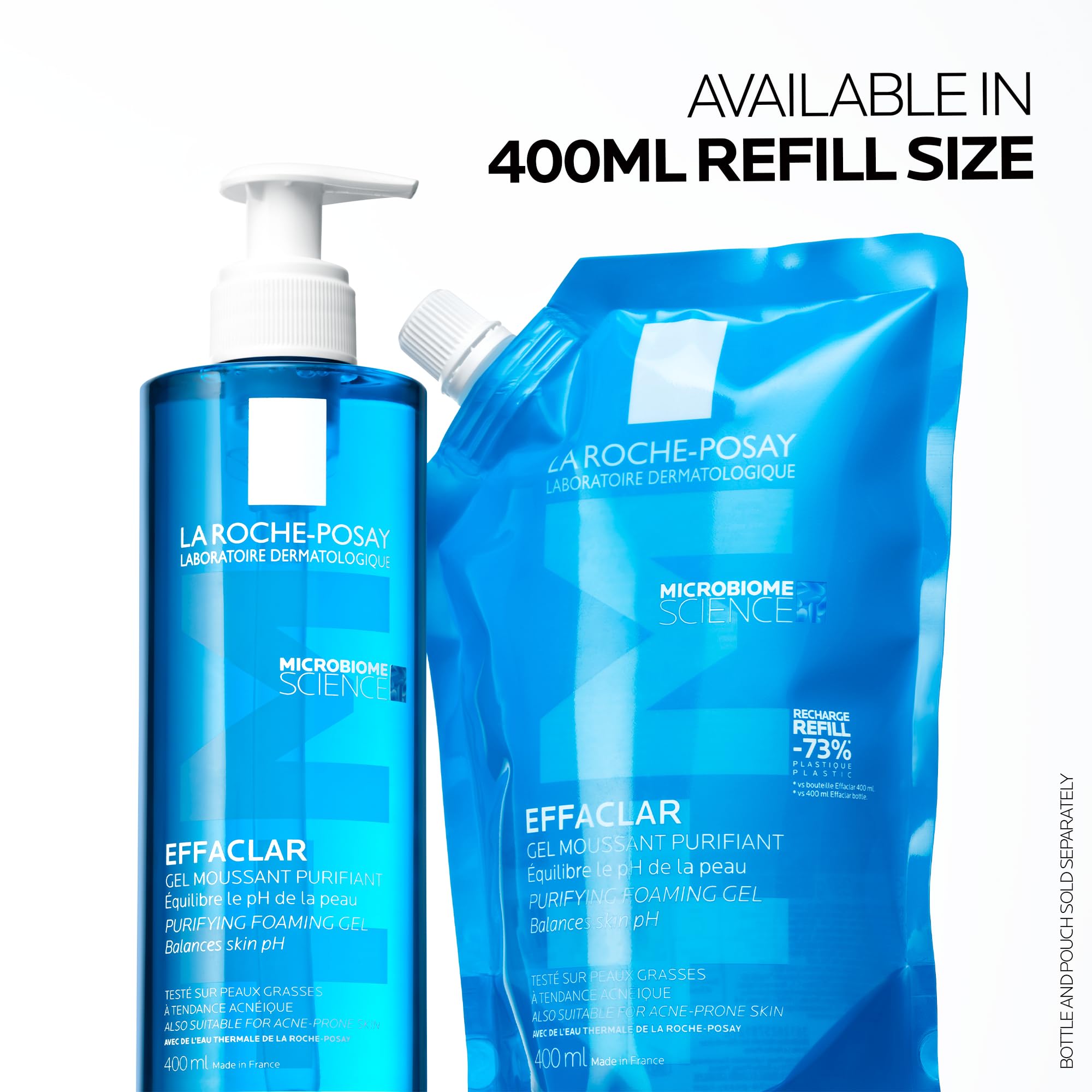 La Roche-Posay Effaclar Purifying Foaming Gel Cleanser for Oily Skin, With Zinc Pidolate To Remove Excess Oil, Alcohol Free & Oil Free, Face Wash For Oily Skin, Dermatologist & Sensitive Skin Tested​