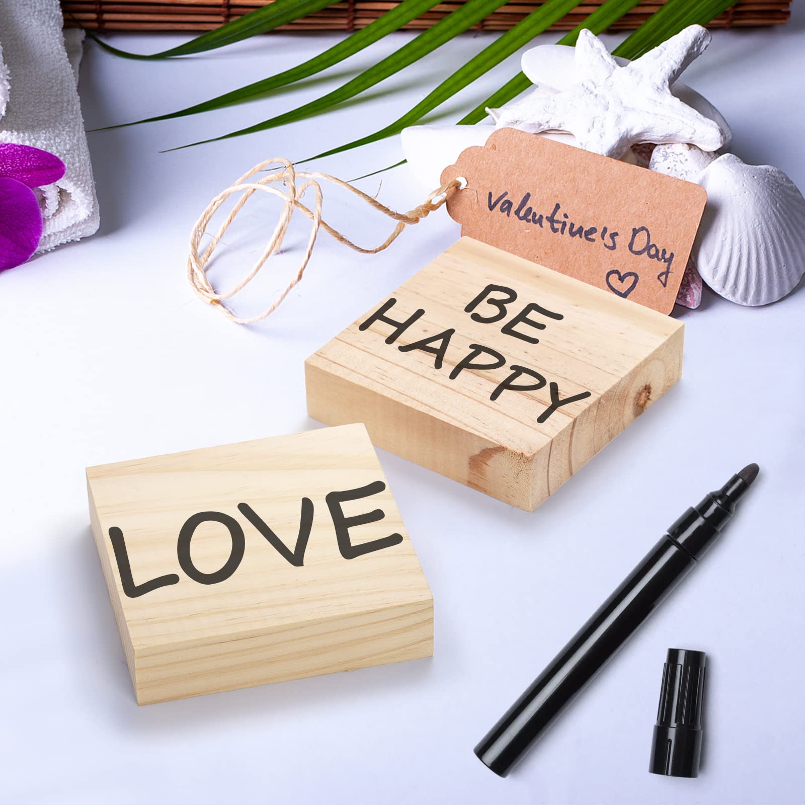 YOUEON 12 Pack Unfinished Wood Blocks for Art and Crafts, 4 X 4 X 1 Inch MDF Wood Board Wooden Square Blocks Craft Panels, Great for Crafts, Painting, DIY Projects, Carving, Engraving