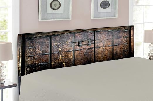 Amazon Com Lunarable Rustic Headboard Wooden Door Historical