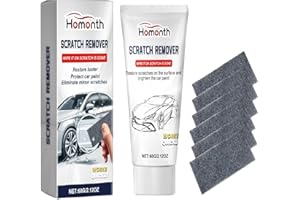 WENFENG Homonth Car Scratch Remover with Polishing Pad, Professional Paint Restoration Kit, 2.12oz Surface Repair Cream for Minor Scratches and Scuffs
