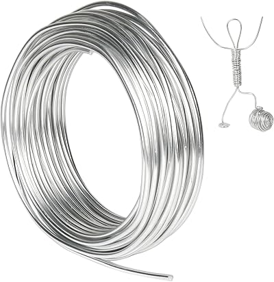 Tenn Well Aluminum Craft Wire 9 Gauge 3mm Thick 50 ft Bendable 99.9% Aluminum