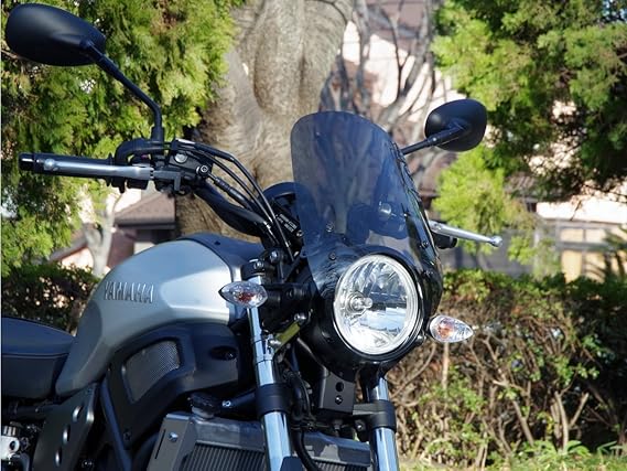 Amazon ワールドウォーク Xsr700用フォークマウントスクリーン ロング スモーク Ws 26 5ls 車 バイク 車 バイク