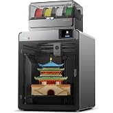 Anycubic Kobra S1 Max Combo, Large Format FDM 3D Printer, 350x350x350mm&sup3; | Fully Enclosed CoreXY Structure, 600mm/s High Speed Printing, Native 4-Color to Max 16-Color, 65℃ &zwnj;Active Chamber Heating