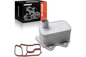 A-Premium Engine Oil Cooler Compatible with Volkswagen Jetta Passat CC Tiguan Beetle GTI Eos A3 A3 Quattro A4 A5 A6 TT Quattr