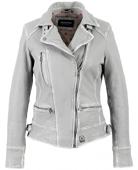 Oakwood | Video 2 | Lederjacke - grau | concrete