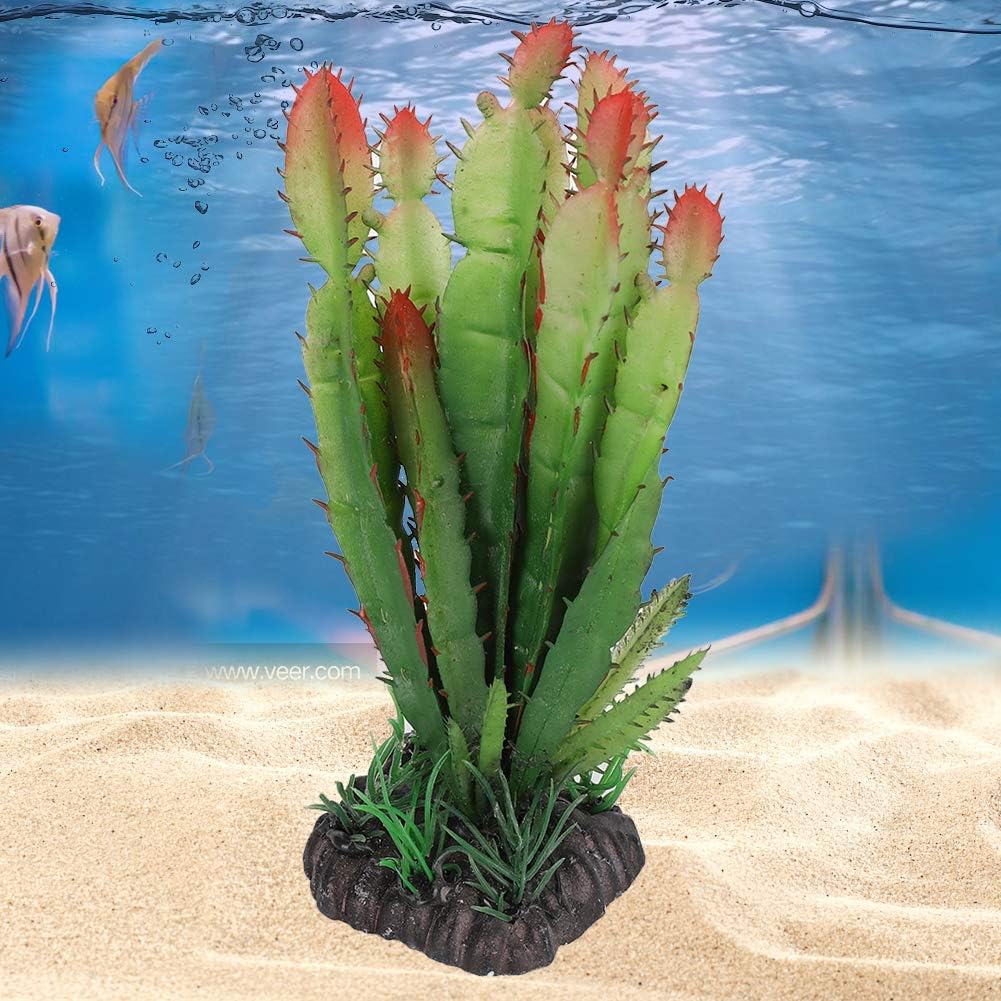 YOUTHINK Aquarium Decorations Simulation Plastic Cactus Plant Terrarium Reptiles Habitats Landscaping Ornament Home Decor - Image 5