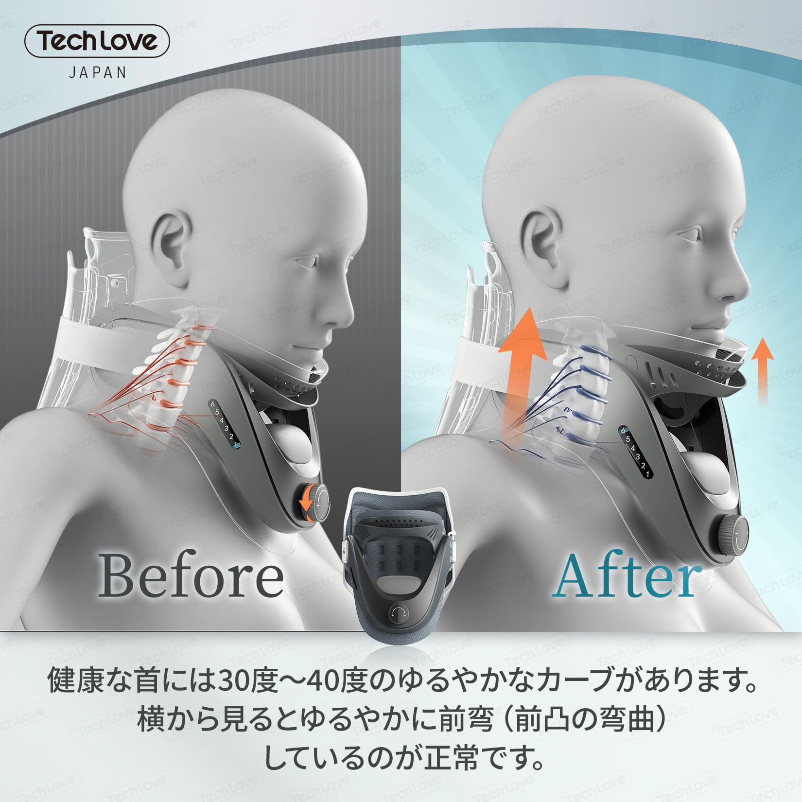 Mua 【医療機器認証済・ストレートネック矯正】Techlove ネック