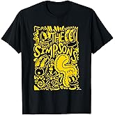 The Simpsons Homer Marge Lisa Bart Maggie Doodle T-Shirt Small