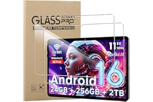 2 Pack Screen Protector for Raemond M70/Raemond Android 16 Tablet 11 Inch, ELECTRO-WEIDEWORLD 9H Hardness High-Definition Scr
