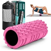 CHYNIQUE Foam Roller 13" Multi Density Fitness Exercise for Muscle Recovery | Massage Roller for Deep Tissue, Relieves Tight, Sore Muscles &amp; Kinks, Improves Mobility &amp; Circulation, Targets Key Body Parts