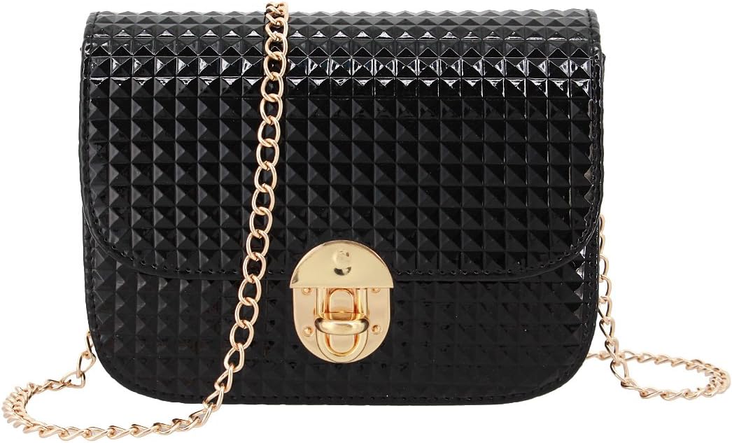 Candice Women Shiny Hologram Holographic Crossbody Bag Shoulder Bag Handbag Shopping Bag Purse Evening Bag