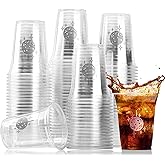 Datyiiha 100 Pack Disco Party Plastic Cups Disco Ball Disposable Clear Cups 12 oz Drinking Cups Bulk for 70s 80s Disco Dance Party Supplies Wedding Bachelorette Drinkware Decorations