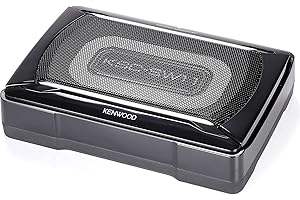 Kenwood KSC-SW11 Compact Powered Enclosed Subwoofer, Black, 16.00in. x 9.50in. x 4.00in.
