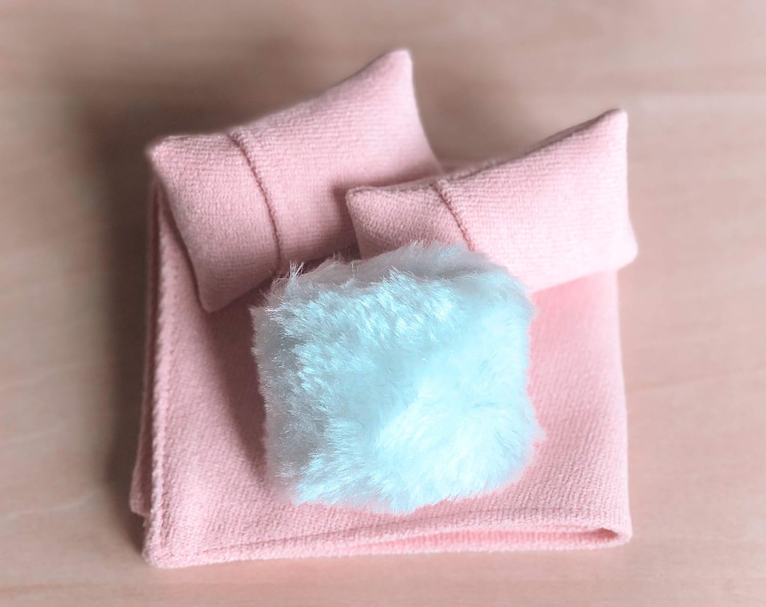 Macy Mae Dollhouse Bedding 1:12 Scale Pink