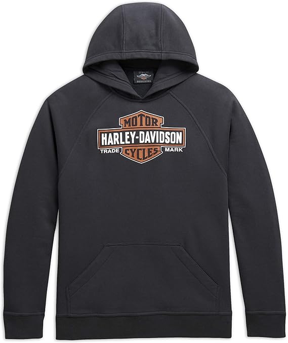 Harley-Davidson Men's Logo Pullover Hoodie, Black: Amazon.co.uk: Clothing