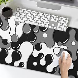 aportt Black White Grey Mouse Pad XL Anime Cool