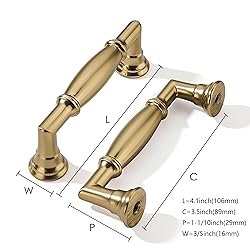 khtumeware 10 Pack 3-1/2 Inch(89mm) Champagne