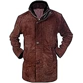 Flesh & Hide F&H Men's Sheriff Walt Longmire Robert Taylor Genuine Leather Coat