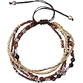 MINACHI Bohemian Bead Stacked Bracelet, Vintage Multi-Layer Bracelet, Gift for Her