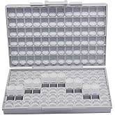 AideTek BOX-ALL Empty Enclosures 144 compartments with lids for SMD SMT Resistor Capacitor Organizer