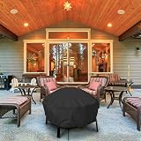 Kaket 38" Round Fire Pit Cover - Waterproof & Rip Proof Protector view 2