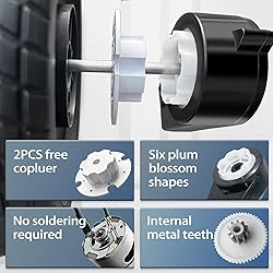 2PCS 24V RS555 35000RPM High-Speed Steel Gears
