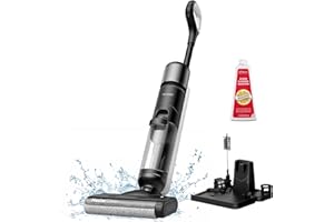 Ultenic Wet Dry Vacuum Cleaner,Cordless Vacuum Mop Combo with Self-Cleaning,Smart Mess Detection,50mins Runtime,3-in-1 Vacuum Mop for Hard Floors,Edge Cleaning,LED Display,Black,AC1 Elite