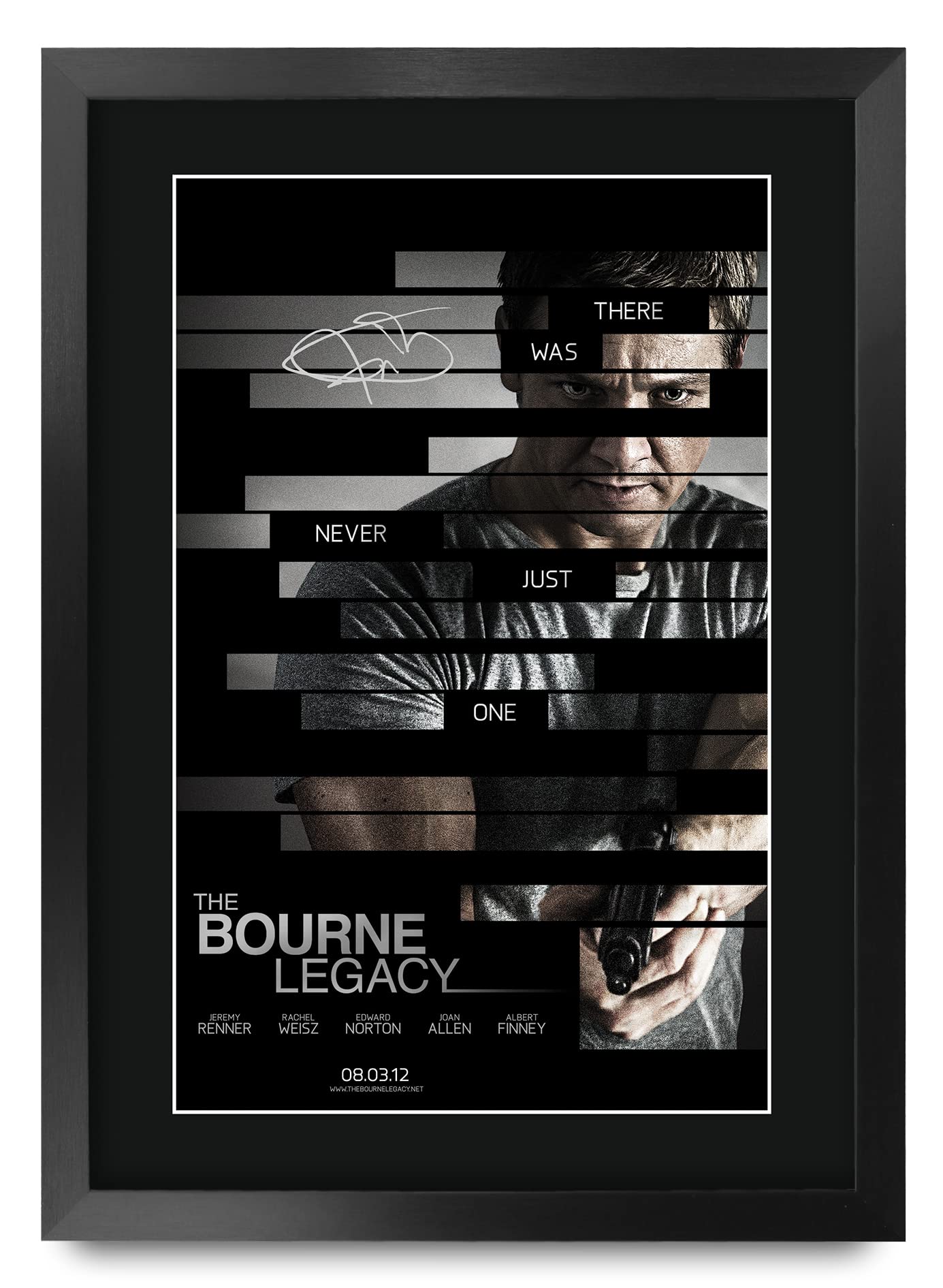 HWC Trading FR A3 The Bourne Legacy Jeremy Renner Gifts Printed Poster Signed Autograph Picture for Movie Memorabilia Fans