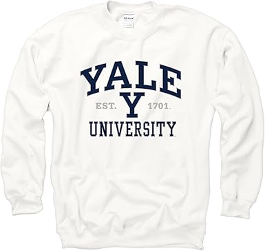 white college sweatshirt