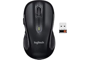 Logitech M510 Mouse, Wireless Black, 910-001825 (Black)