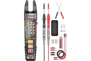 ANENG Multimeter Tester Color LCD TRMS 4000 Counts Clamp Meter Auto Ranging Rechargeable Voltmeter with U-Shaped Jaw Measures AC/DC Current,Voltage,NCV,Ohm,Diode,Capacitance,Resistance,Continuity