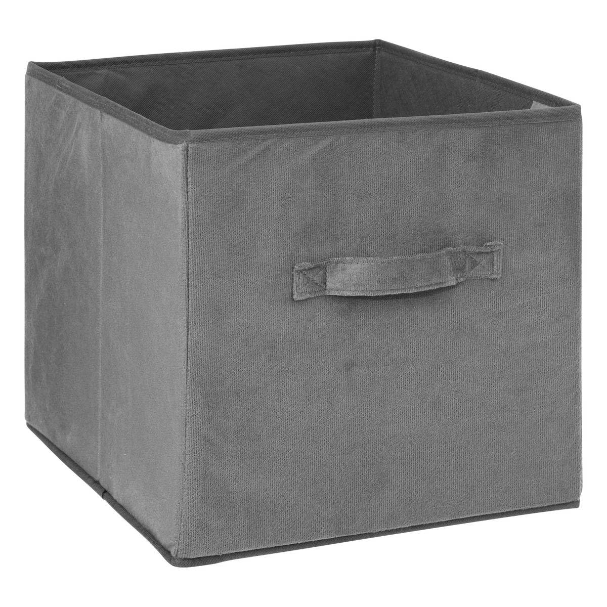5 five simply smart 5five - Basket Velour 31 x 31 cm Mix N Modul Anthracite Grey