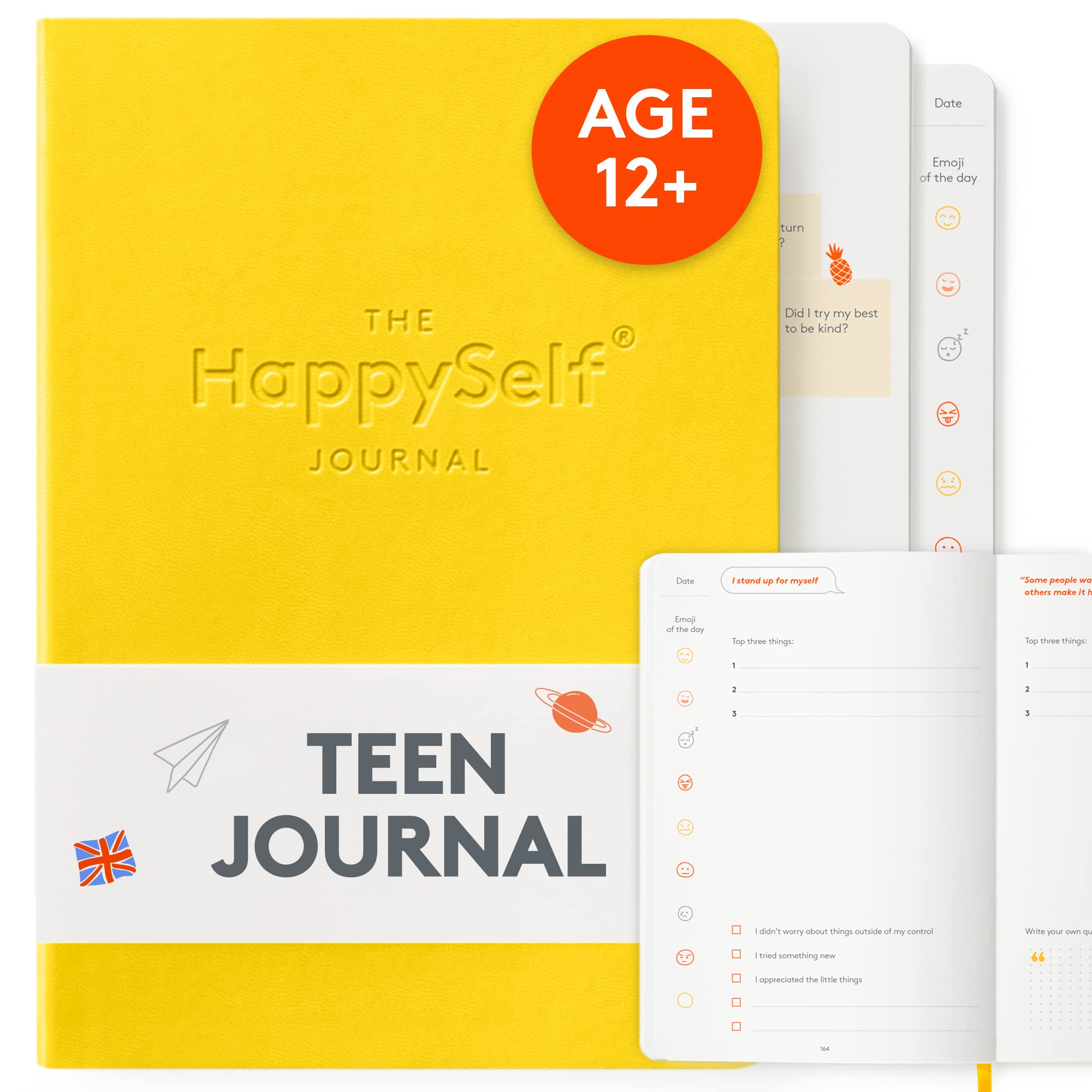 HappySelf Teen Journal - Guided Wellness Journal for Teens: Promote Happiness, Foster Mindfulness - Teen Girl or Boy Gift Diary Notebook for Positive Habits, Self-Discovery [English Language Edition]