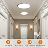Matane 24W LED Ceiling Light with Remote Dimable 3000K-6500K 11.8in view 6
