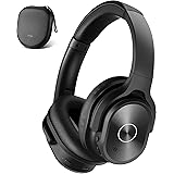 ZIHNIC Active Noise Cancelling Headphones, 40H Playtime Wireless Bluetooth Headset with Deep Bass Hi-Fi Stereo Sound,Comforta