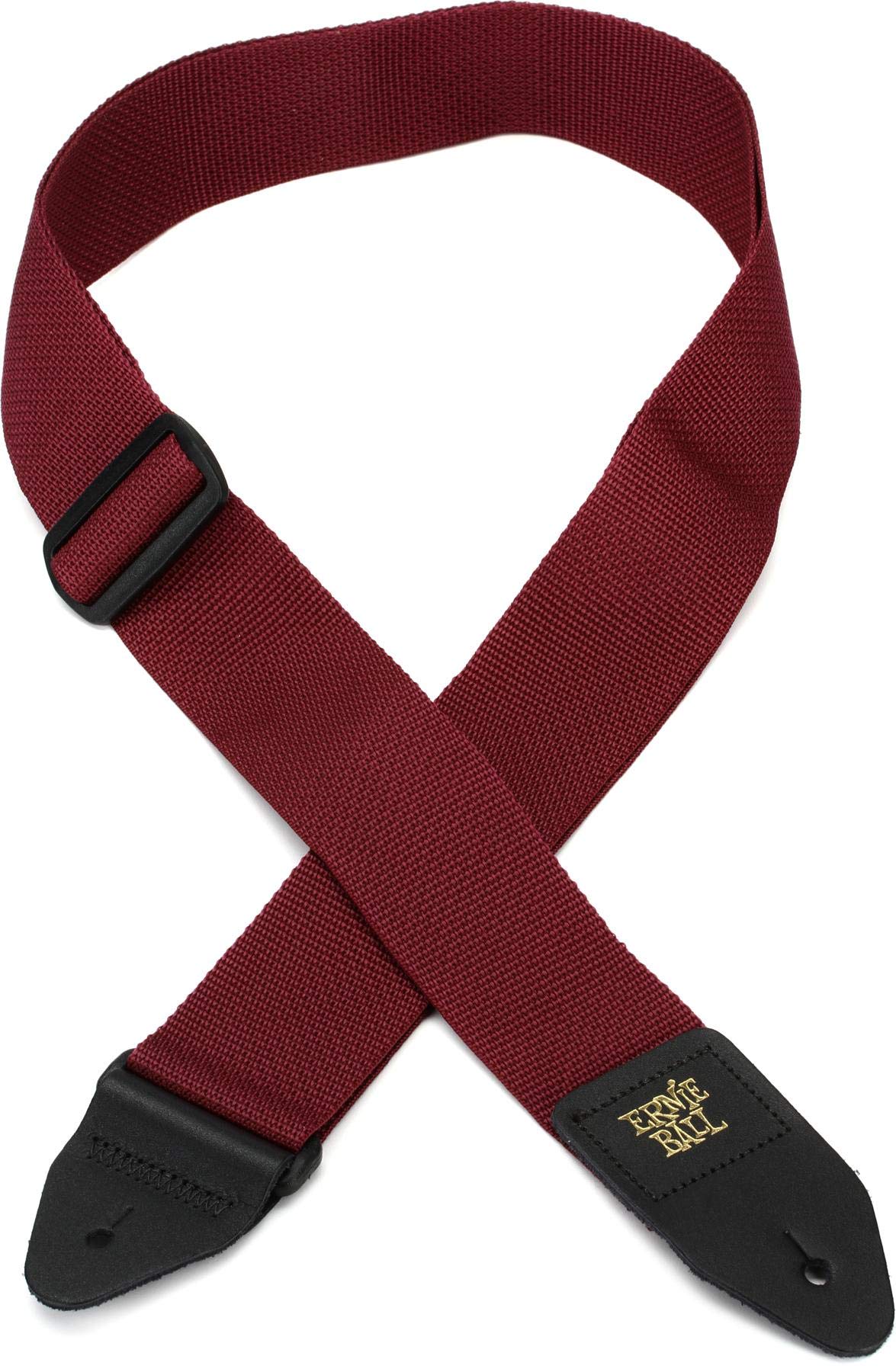 Ernie Ball Burgundy Polypro Guitar Strap